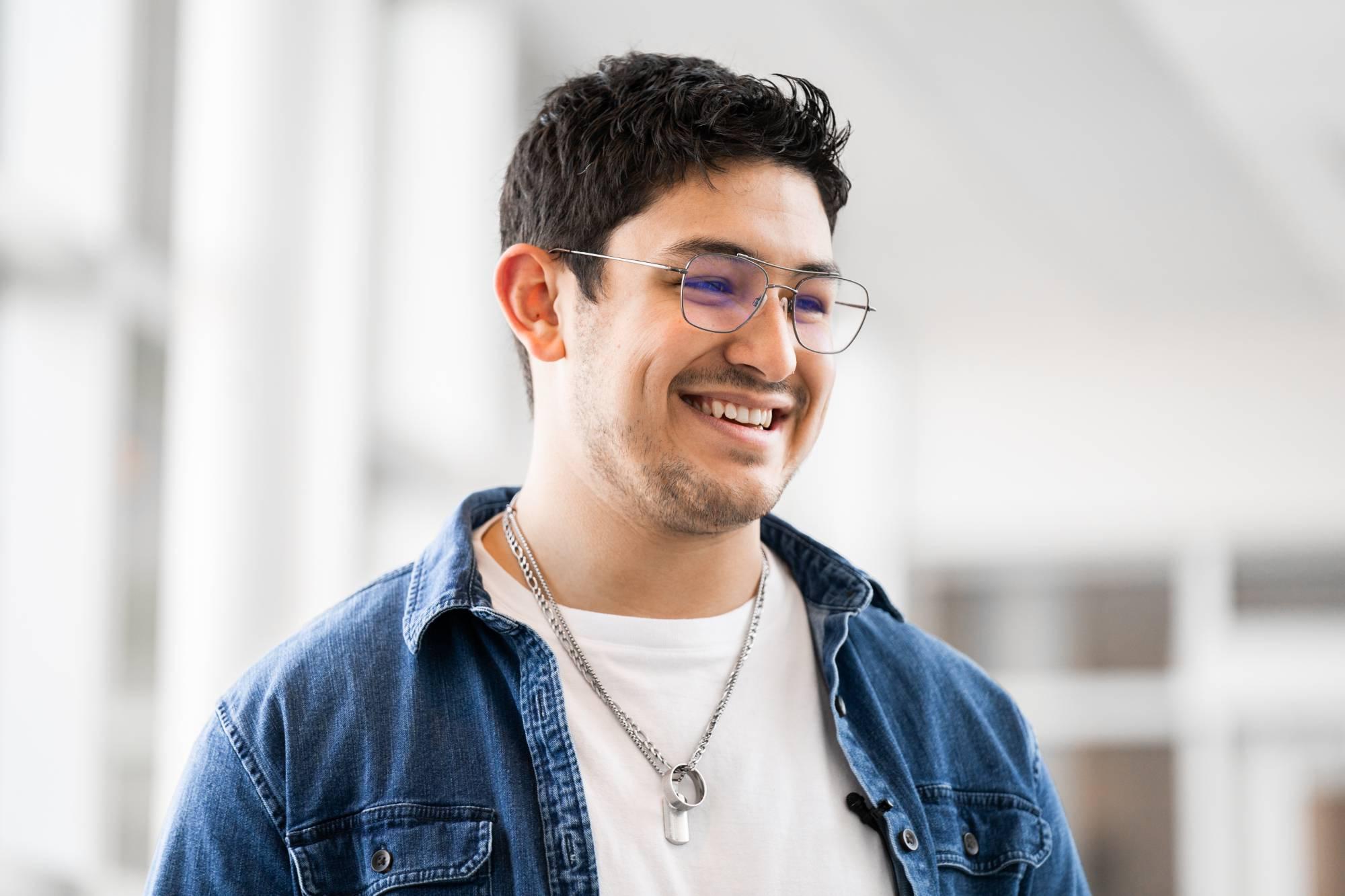 Student smiling